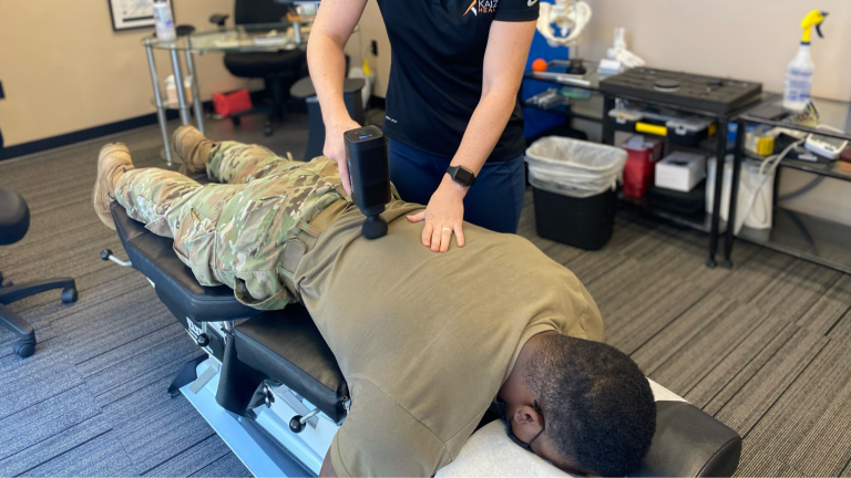 veteran receiving chiropractic care in fairfax, va